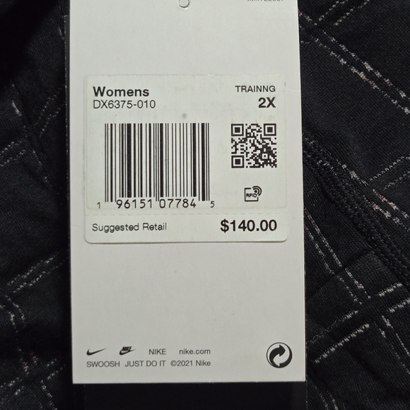 Nike Yoga Womens Therma Fit Luxe Jacquard Reversible Belted Robe Size 2XL - Picture 12 of 16